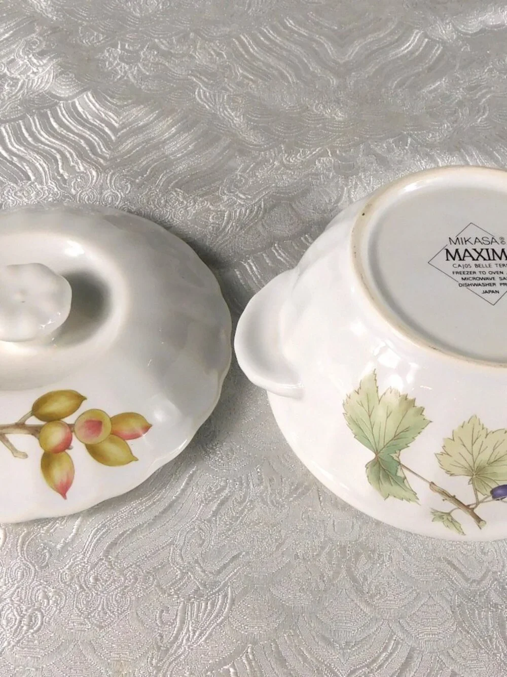 Set of Five Mikasa Belle Terre Individual Casserole Dishes with Lids # 27808